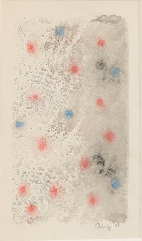 MARK TOBEY, watercolor on papper, signed and dated -67.