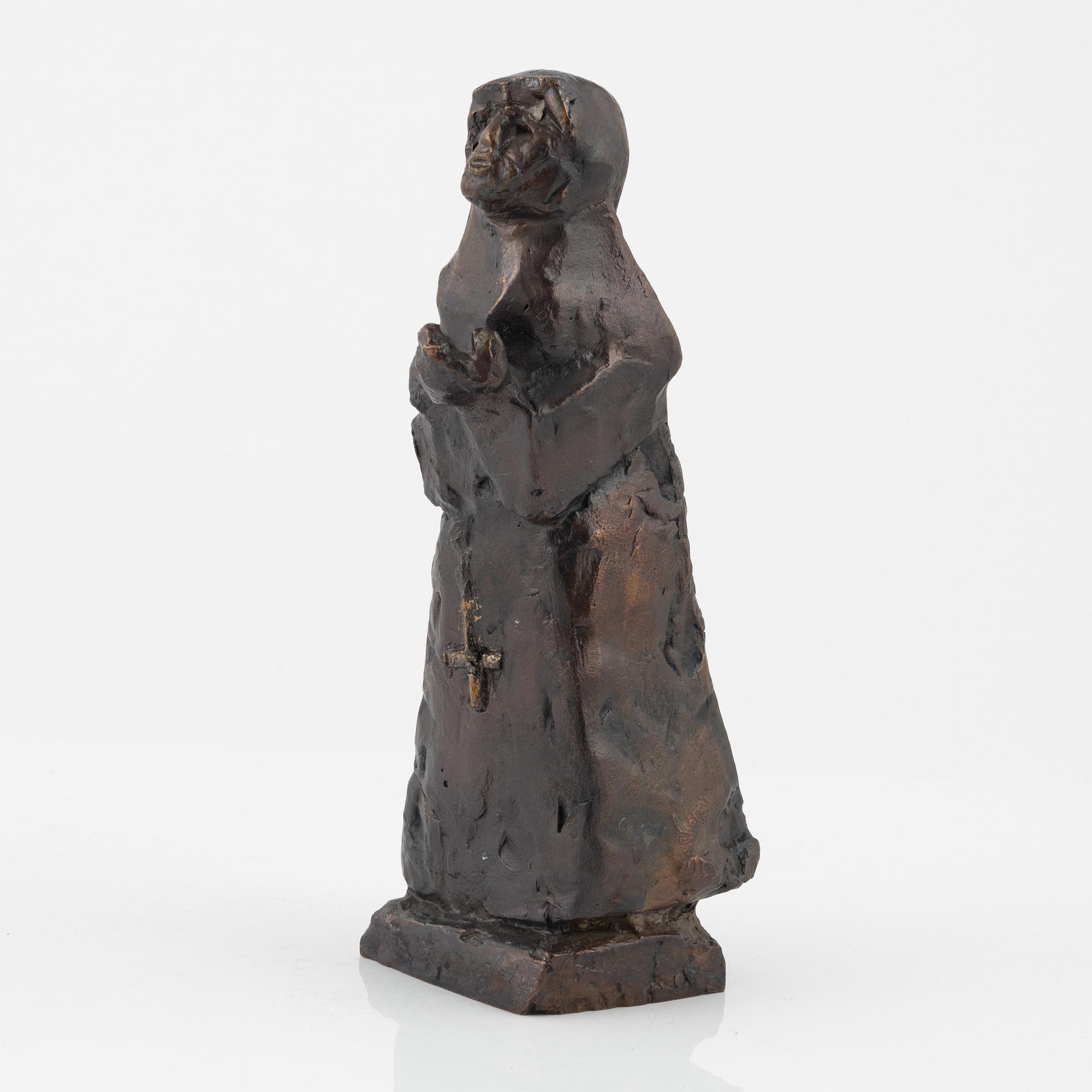 Bror Marklund, sculpture, signed, bronze, height 23 cm.