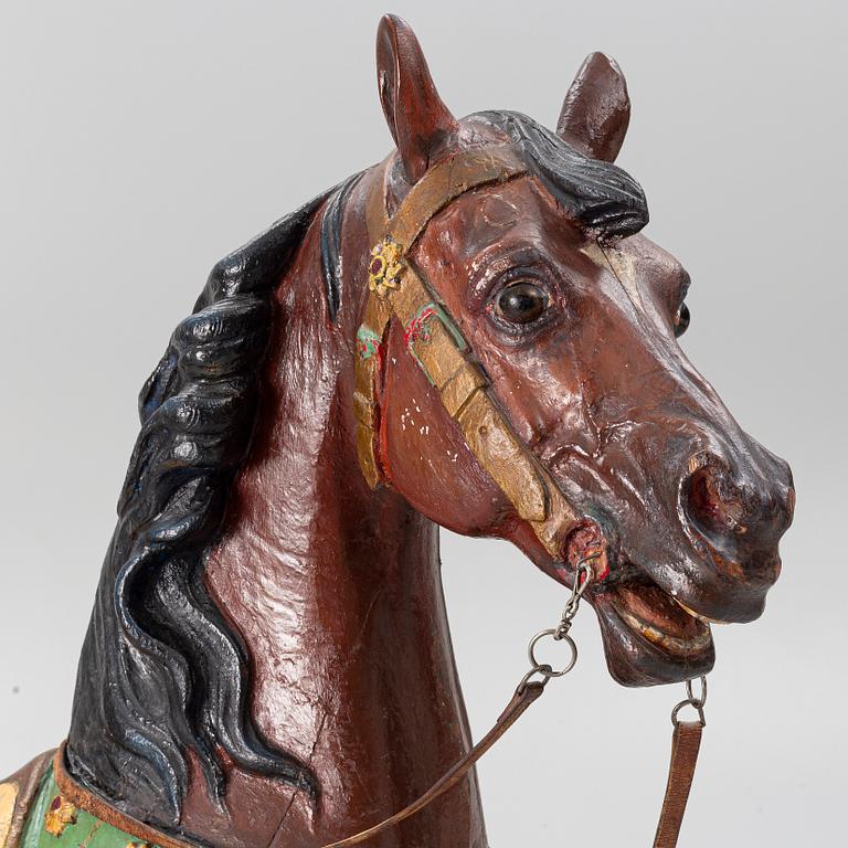 Carousel horse, France, circa 1900.