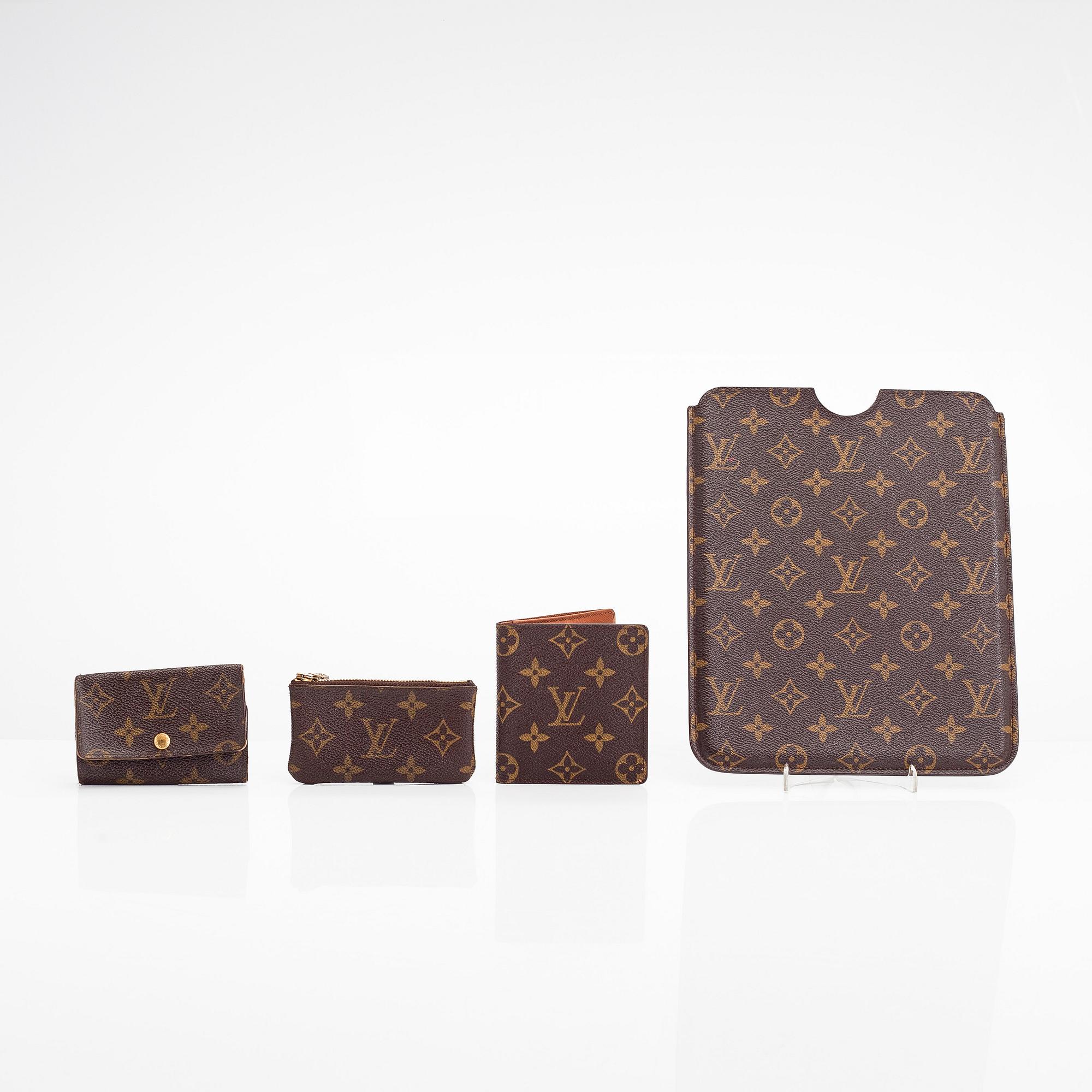 Louis Vuitton, four Monogram canvas accessories, 1987-2010.
