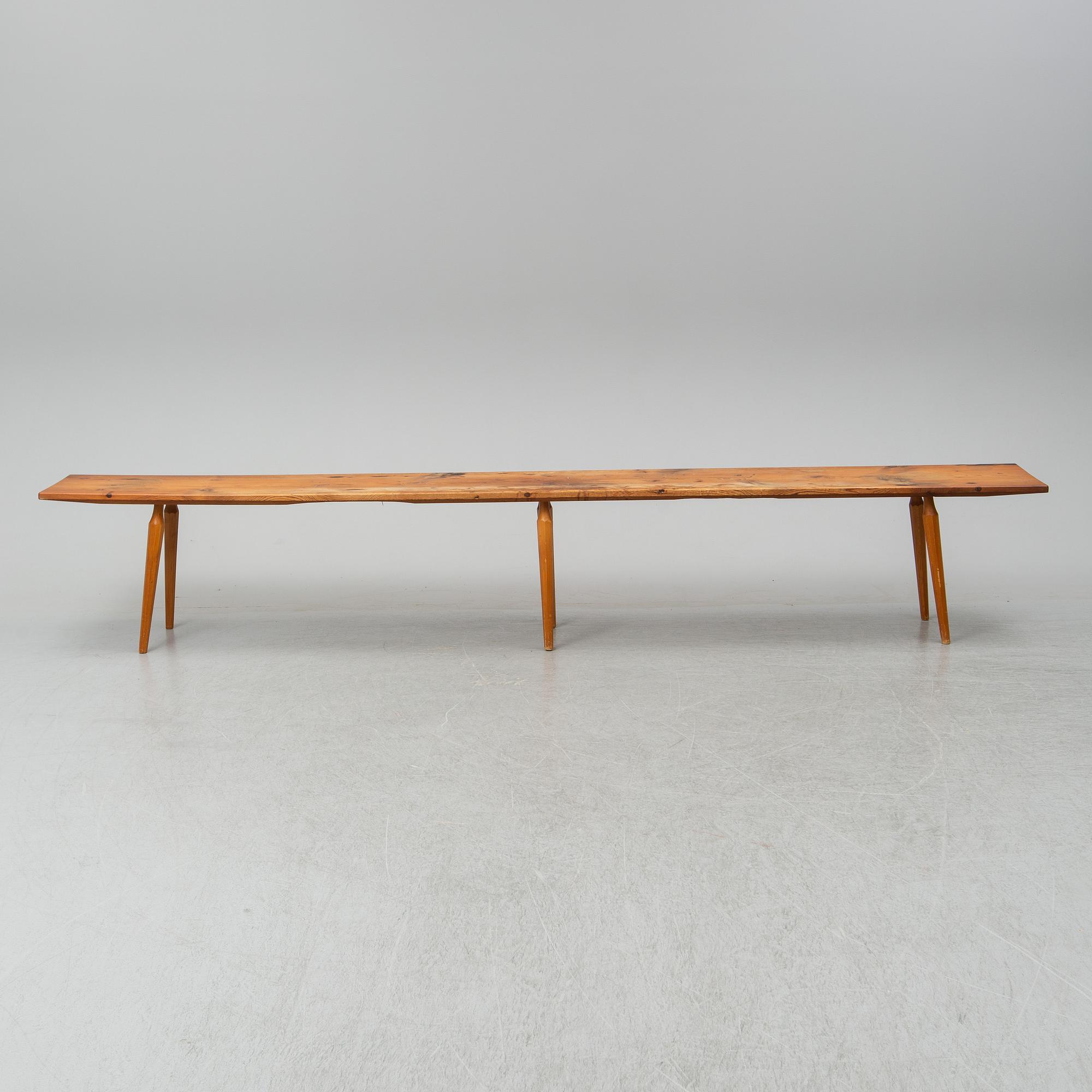 A pine bench, first half of the 20th Century.