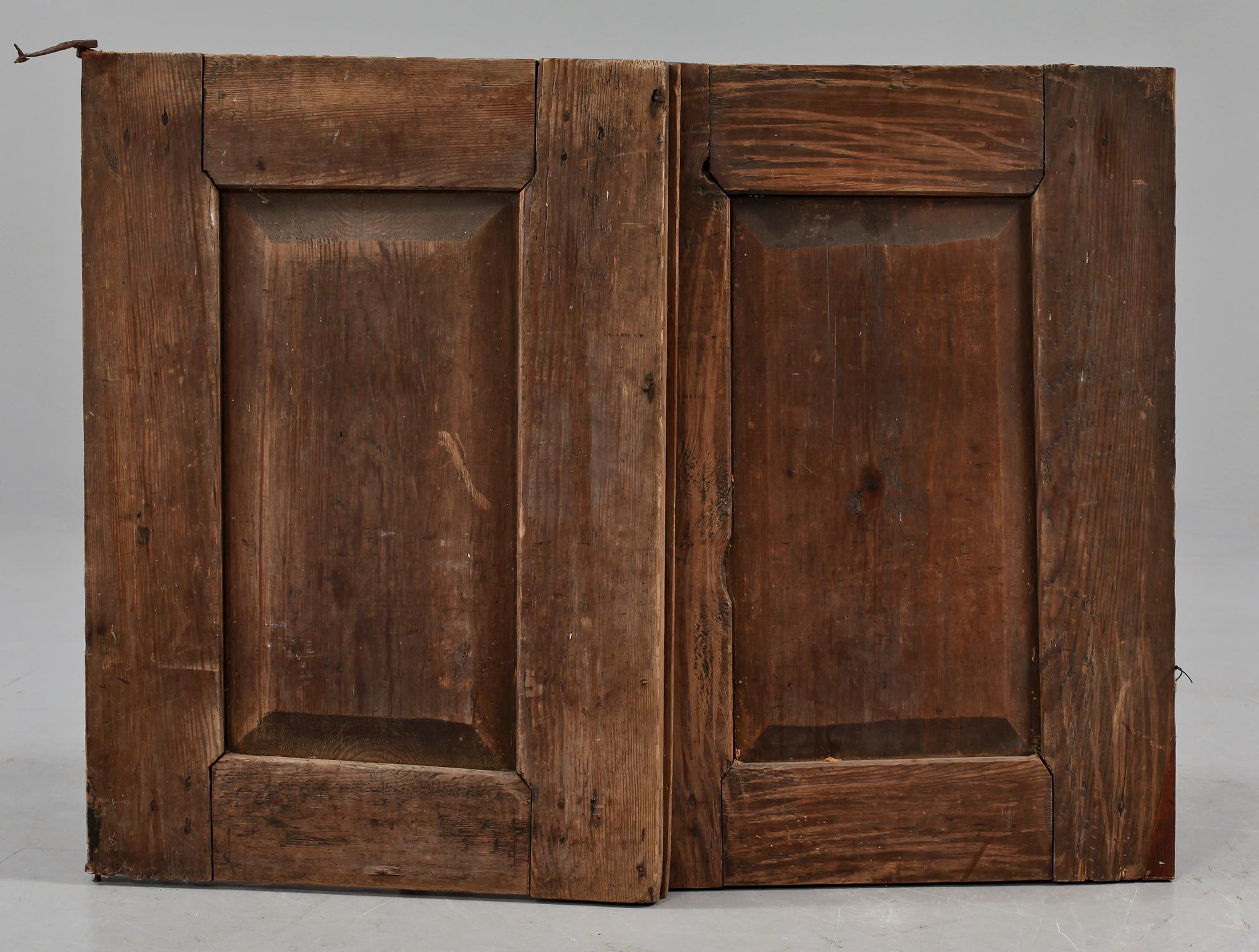 DÖRRAR, ett par, 1700/1800-tal.