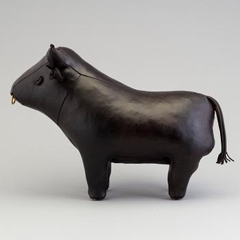 DIMITRI OMERSA & CO, a leather stool in the shape of a bull.