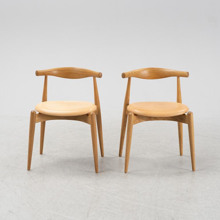 Hans J Wegner, stolar 6 st, modell CH-20, Carl Hansen & son, formgiven 1956.