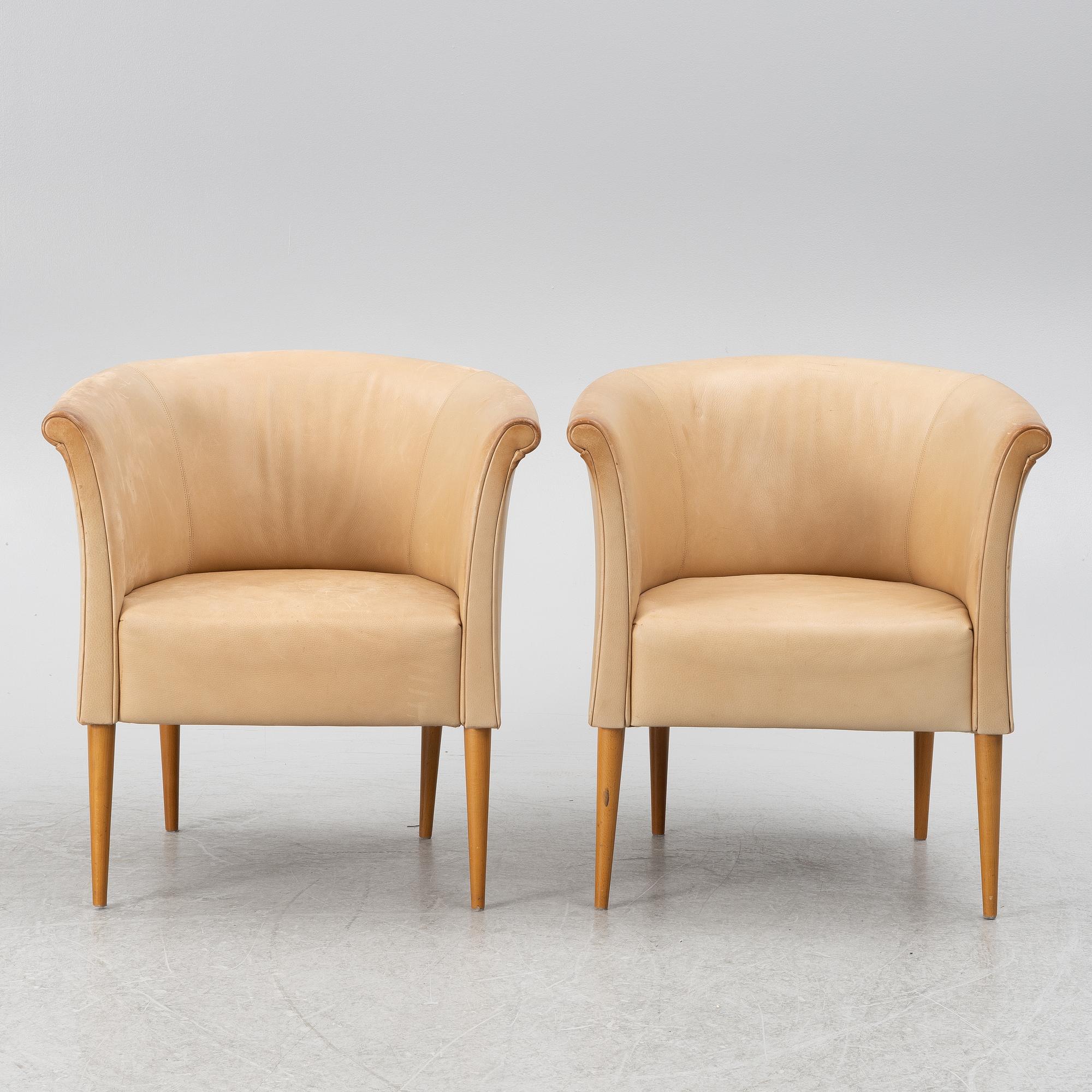Marie Norell-Möller, armchairs, a pair, "Cicci", Norell Möbel.