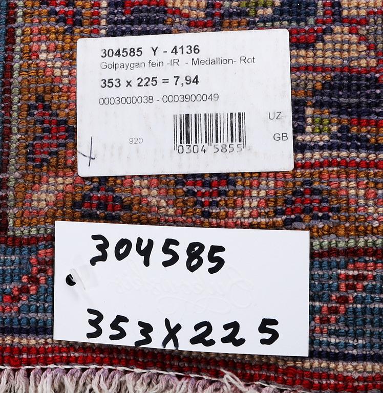 Matta, Golpaygan, ca 353 x 225 cm.