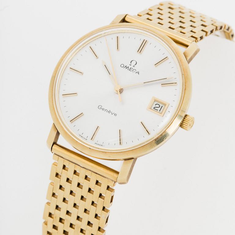 OMEGA, Genève, wristwatch, 34 mm.