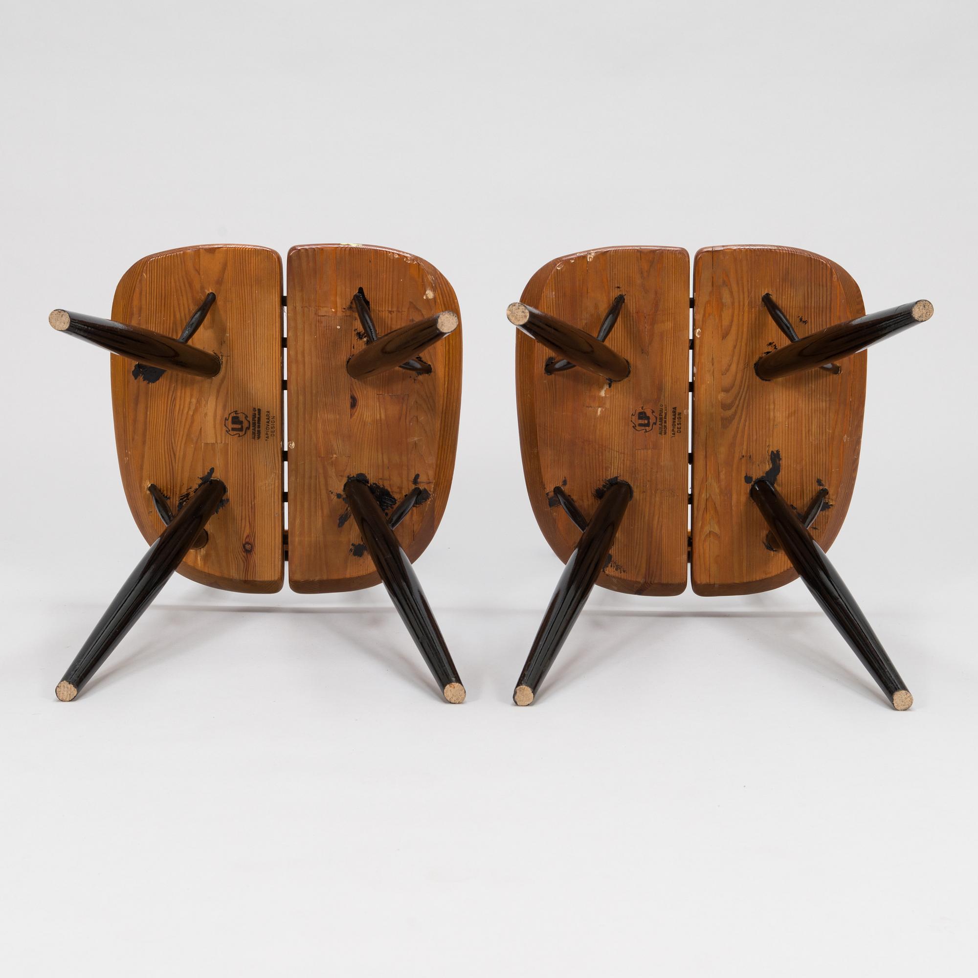 Ilmari Tapiovaara,  A set of six 1960's 'Pirkka' chairs, for Laukaan Puu.