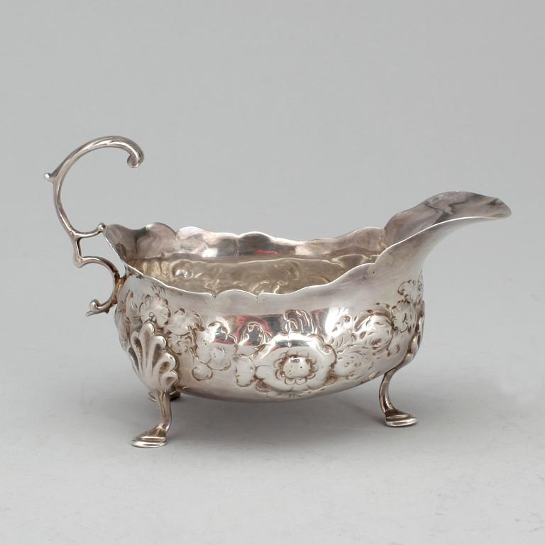SÅSSNIPA, silver, London, möjligen William Chawner II, 1700/1800-tal. Vikt 82 gram.