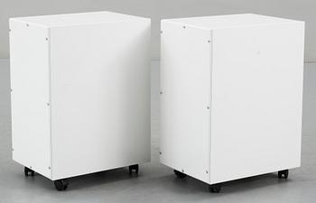 SÄNGBORD, ett par,"Snow", Jonas Bohlin & Thomas Sandell, 2000-tal.