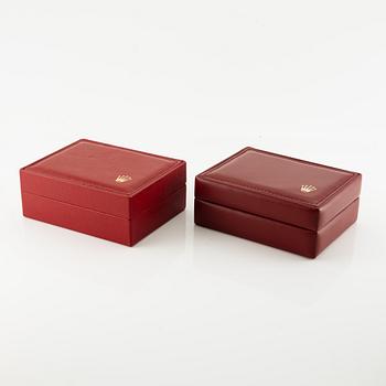 Group of watch boxes, three Rolex, one Audemars Piguet.