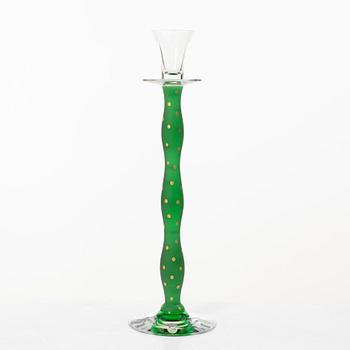 Anne Nilsson, A pair of "Celeste" glass candle holders, Orrefors.