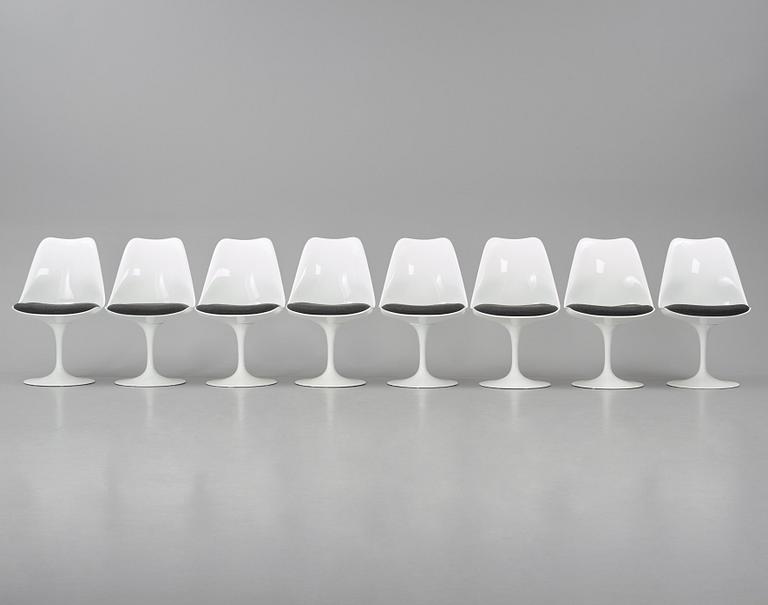Eero Saarinen, stolar, åtta stycken, "Tulip", Knoll International, 1960-70-tal.