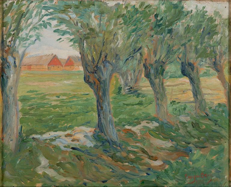 FOLKE WILHELMSSON BERG, olja på duk, signerad F. W:son Berg och daterad 1925.