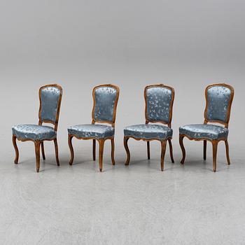 Four French chairs, 19th ct.