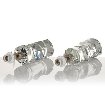 Olle Alberius, a pair of table lamps model "2214/271", Orrefors, 1960-70s.