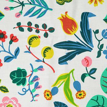 JOSEF FRANK, tyger, 2 st, "Honey" & "Milles Fleur", Firma Svenskt Tenn.
