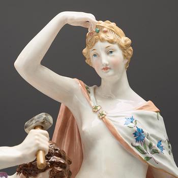 FIGURGRUPP, porslin. Berlin, 1800-talet slut.