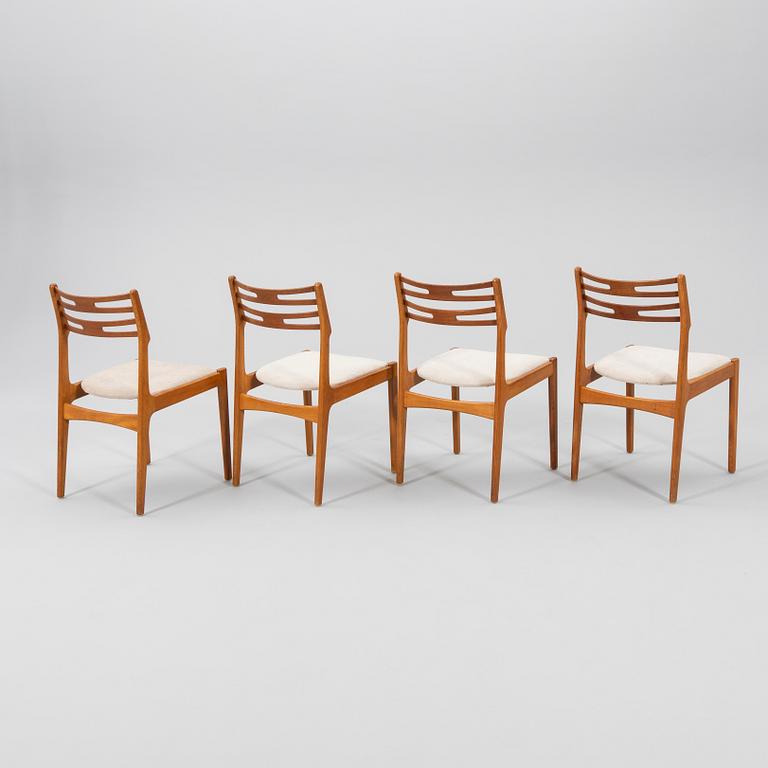 Stolar 4 st sannolikt "101" Johannes Andersen för Vamo, Danmark, 1950/1960-tal.