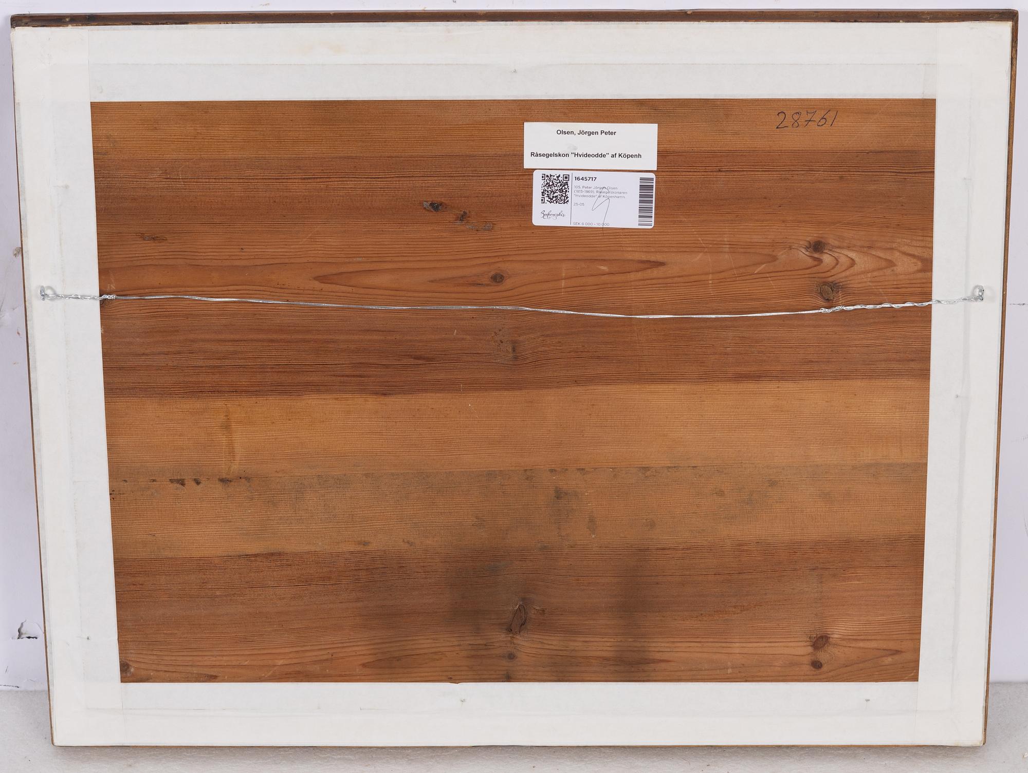 Jörgen Peter Olsen, the Råsegelskoner "Hvideodde" of Copenhagen (Capt. Chr. Terhildsen 1861).