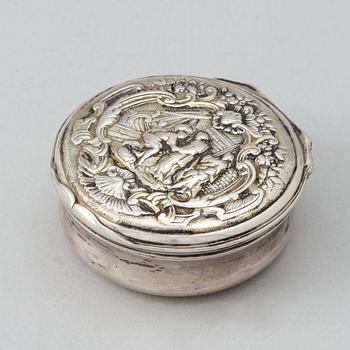 Dosa, silver, rokoko, Sverige 1700-tal.