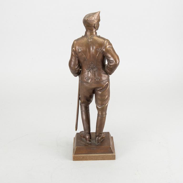 CARL WEGENER, skulptur, brons, daterad och signerad 1922.