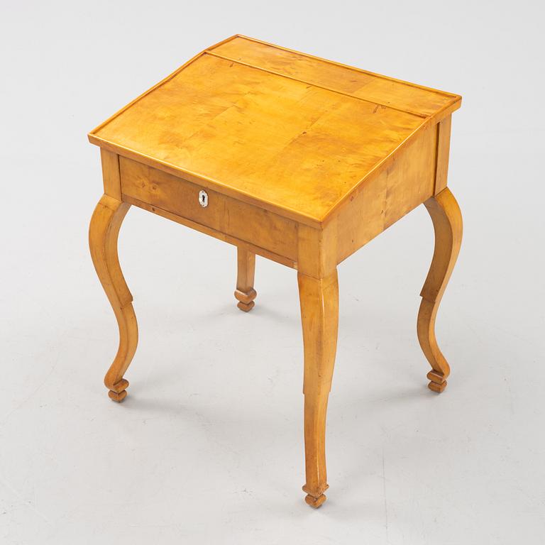 A birch desk, second half of the 19th Century.