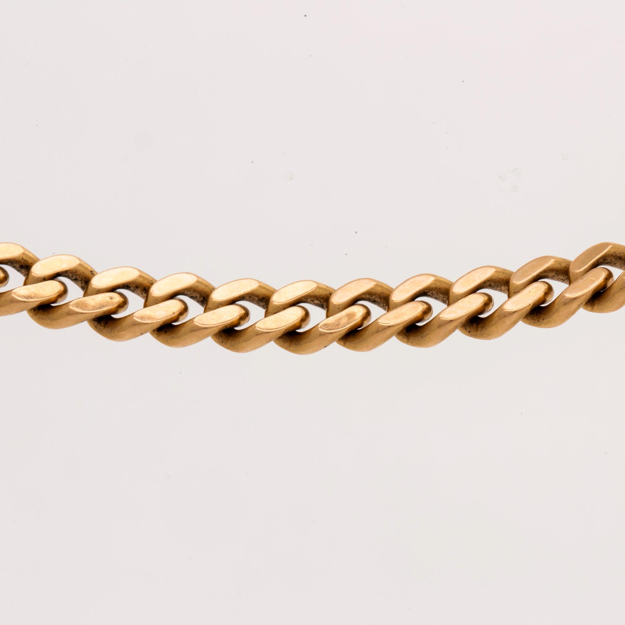 GOLD NECKLACE 18K gold, approx 57 x 0,8 cm, 120,2 g, Balestra italien.