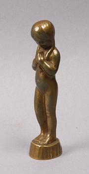 ASTRI BERGMAN TAUBE, skulptur, brons. Sign.