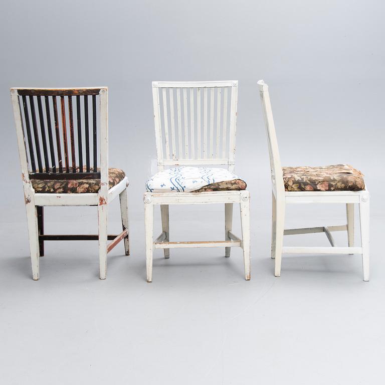 THREE SIGNED GUSTAVIAN CHAIRS BY EPHRAIM STÅHL.