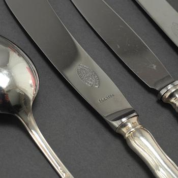 17 pcs of silver cutlery from 19th and 20th century.