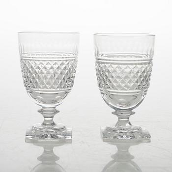 BÅLSKÅL, KARAFF och 87 st GLAS, glas.
