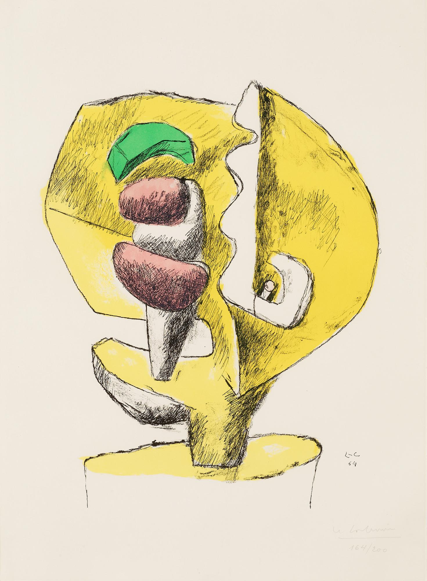 Le Corbusier (Charles-Édouard Jeanneret), "Étude sculpture" (Study sculpture).