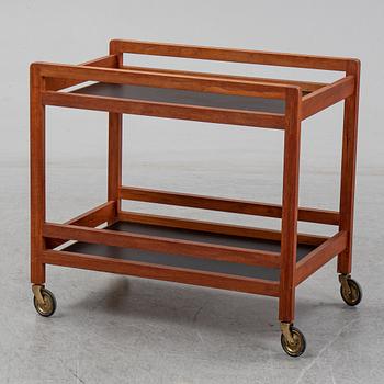 BØRGE MOGENSEN, a model 5370 teak serving trolley.