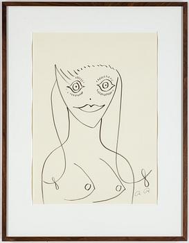 ROGER RISBERG, indian ink on paper, 2007, signed RR.