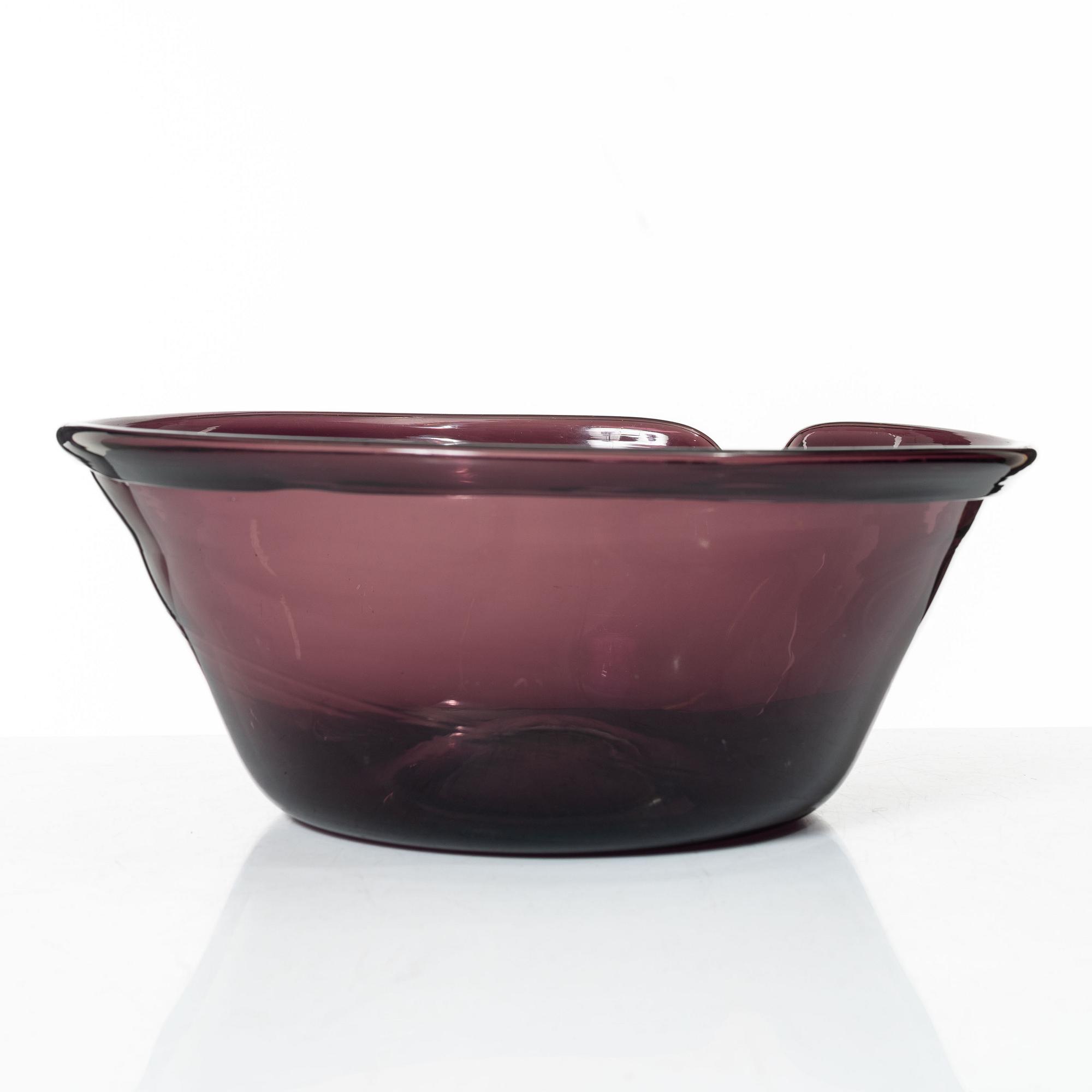 Mjölkfat / Spillkum, glas, Sverige, ca år 1800.