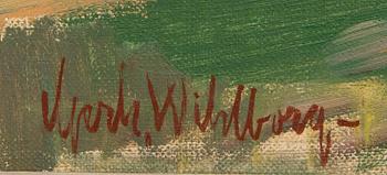 Gerhard Wihlborg, oil on canvas laid on  panel signed.