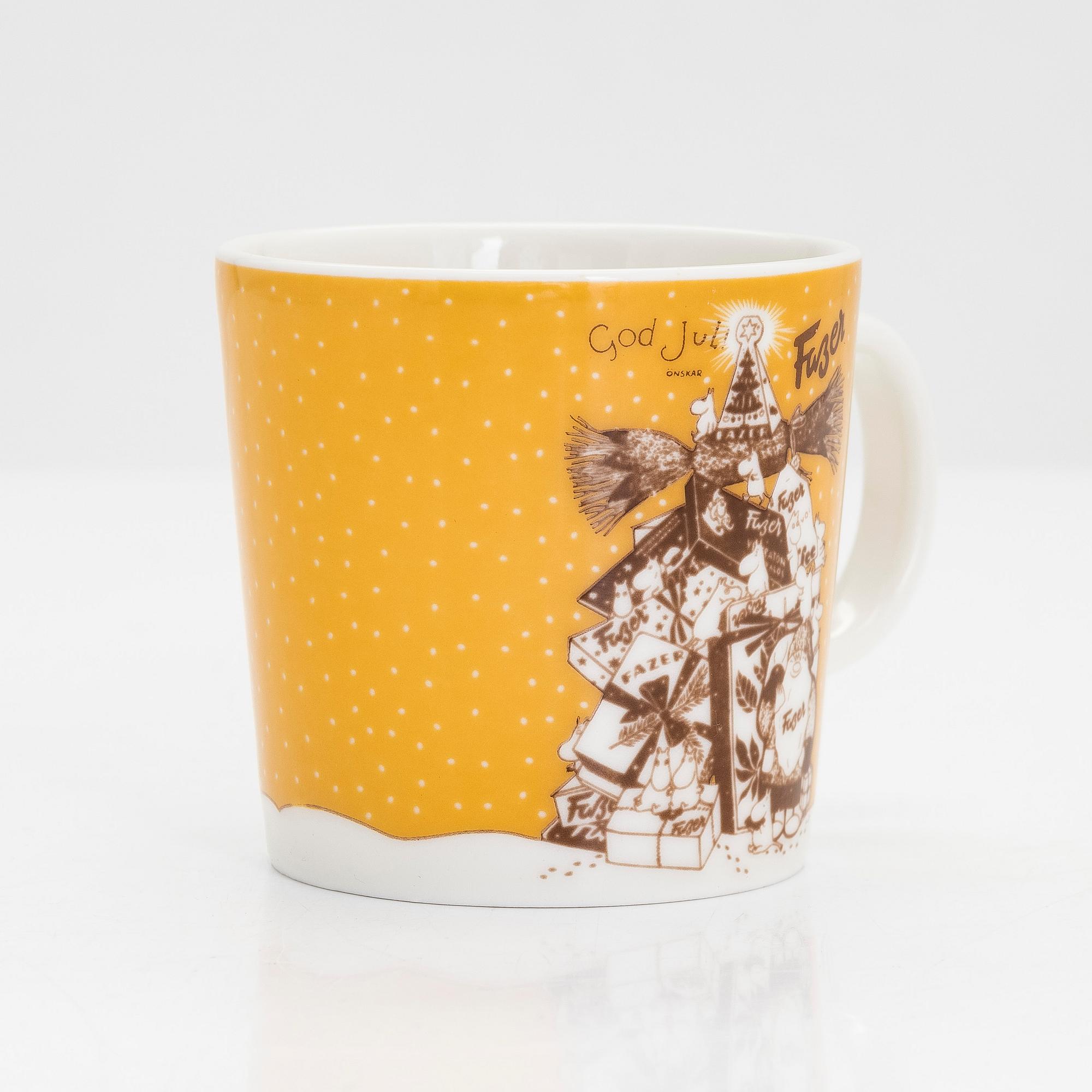 Muminmugg, porslin, "Fazer Café", Moomin Characters, Arabia 2004, numrerad 207/400.