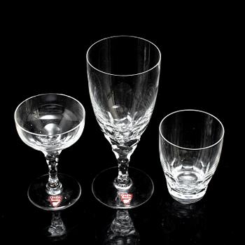 INGEBORG LUNDIN, servis, 28 delar, glas, "Carina", Orrefors, 1900-talets andra hälft.