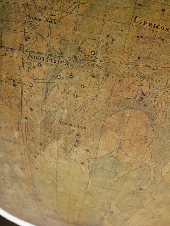A celestial globe by A. Åkerman (manufacturer of globes in Uppsala 1759-78), 1766.