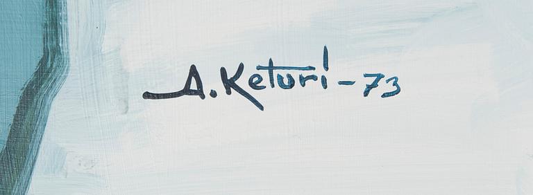 Alpo Keturi, Talvinen jokimaisema.