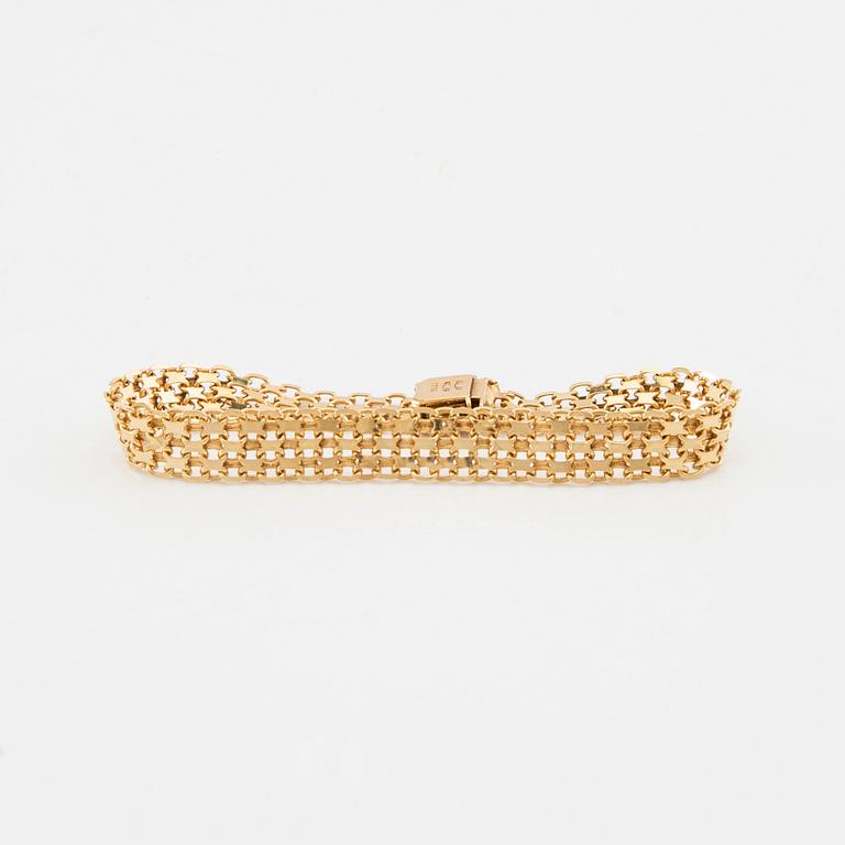Bracelet X-link 18K gold, Braconi Gustavo Arezzo Italy.