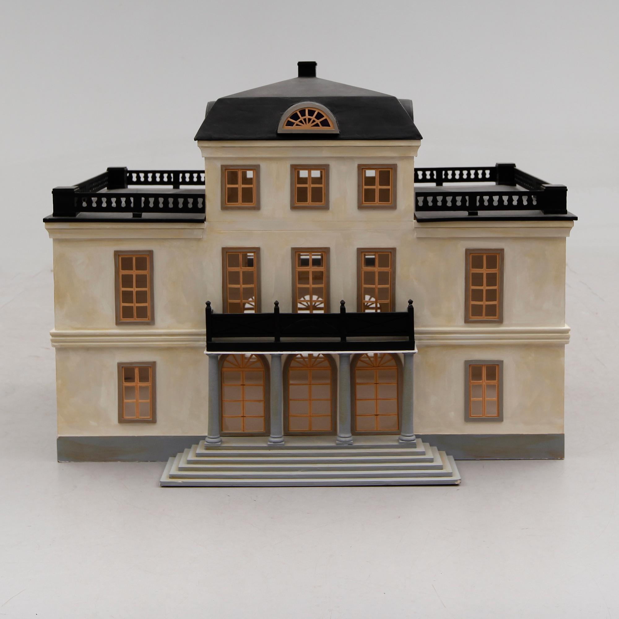 MODELL ÖVER STRÖ HERRGÅRD, 1900-talets första hälft.