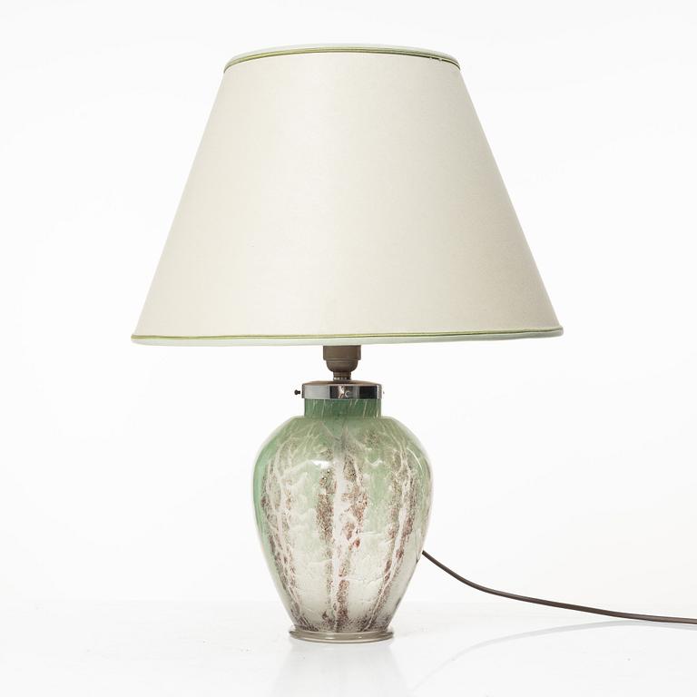 Karl Wiedmann, an "Ikora" table lamp, WMF/Württembergische Metallwarenfabrik, Art Deco 1930s/1940's, Germany.