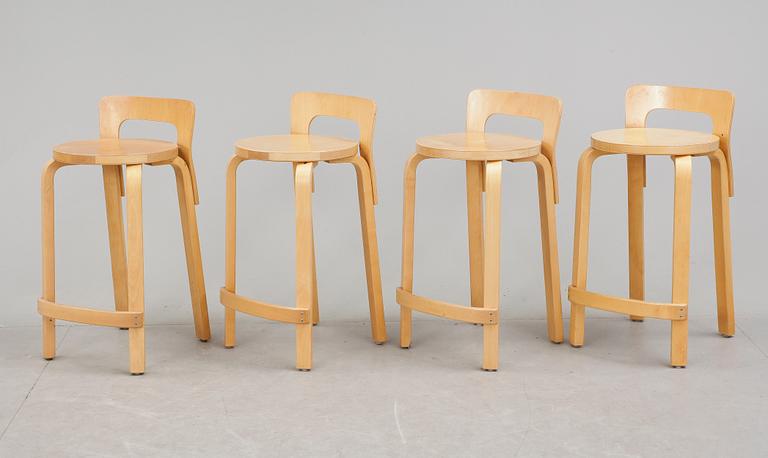 BARSTOLAR, 4 st, Alvar Aalto, 1900-talets andra hälft.