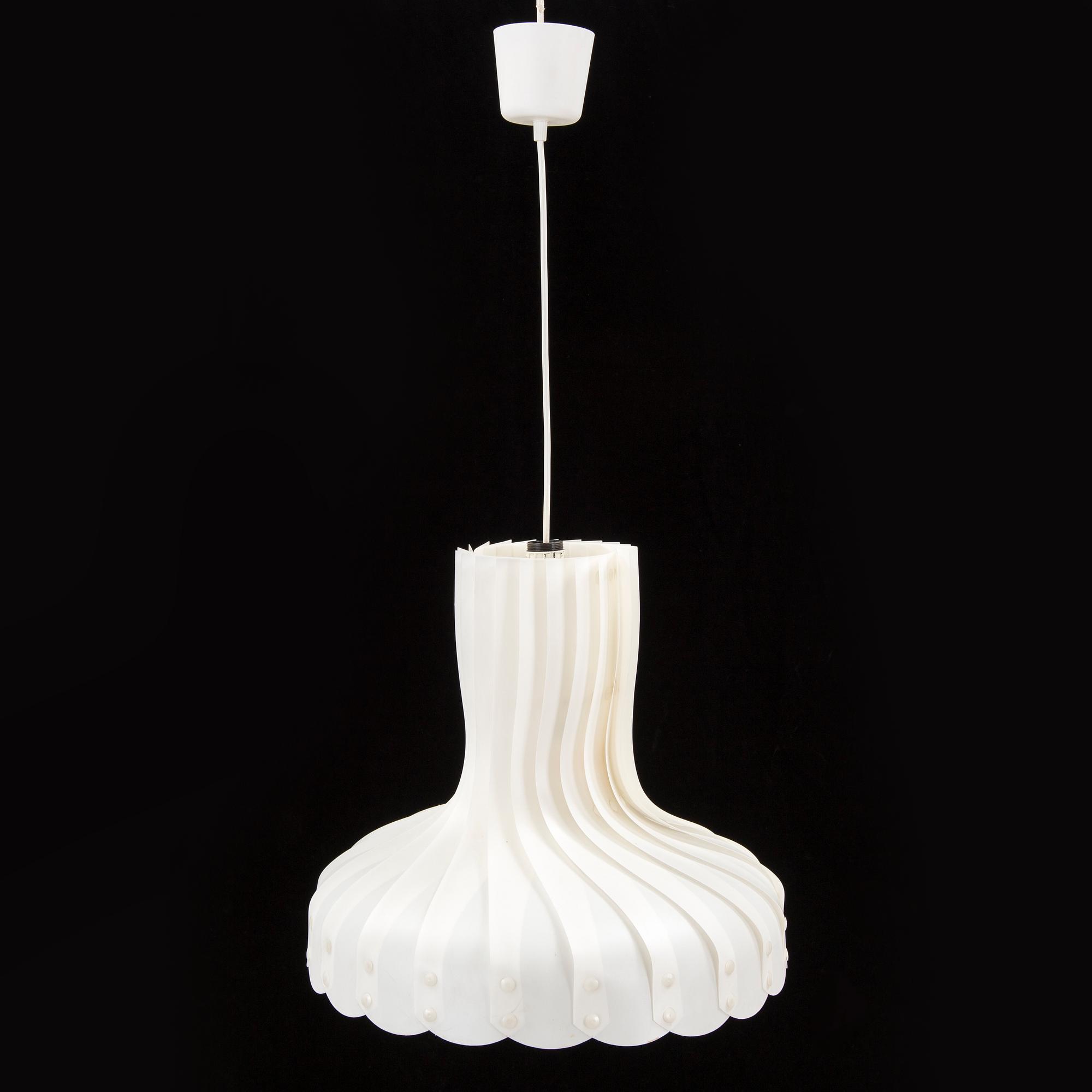 A 1960s ceiling light pendant by Scan-light Markaryd Sweden.