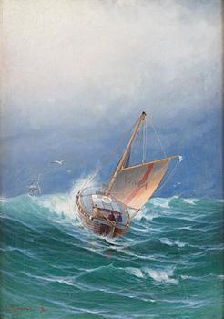 Ludvig Richarde, Skepp i vågorna.