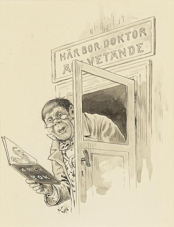 Jenny Nyström, "Här bor doktor allvetande"/De gamla tanterna.