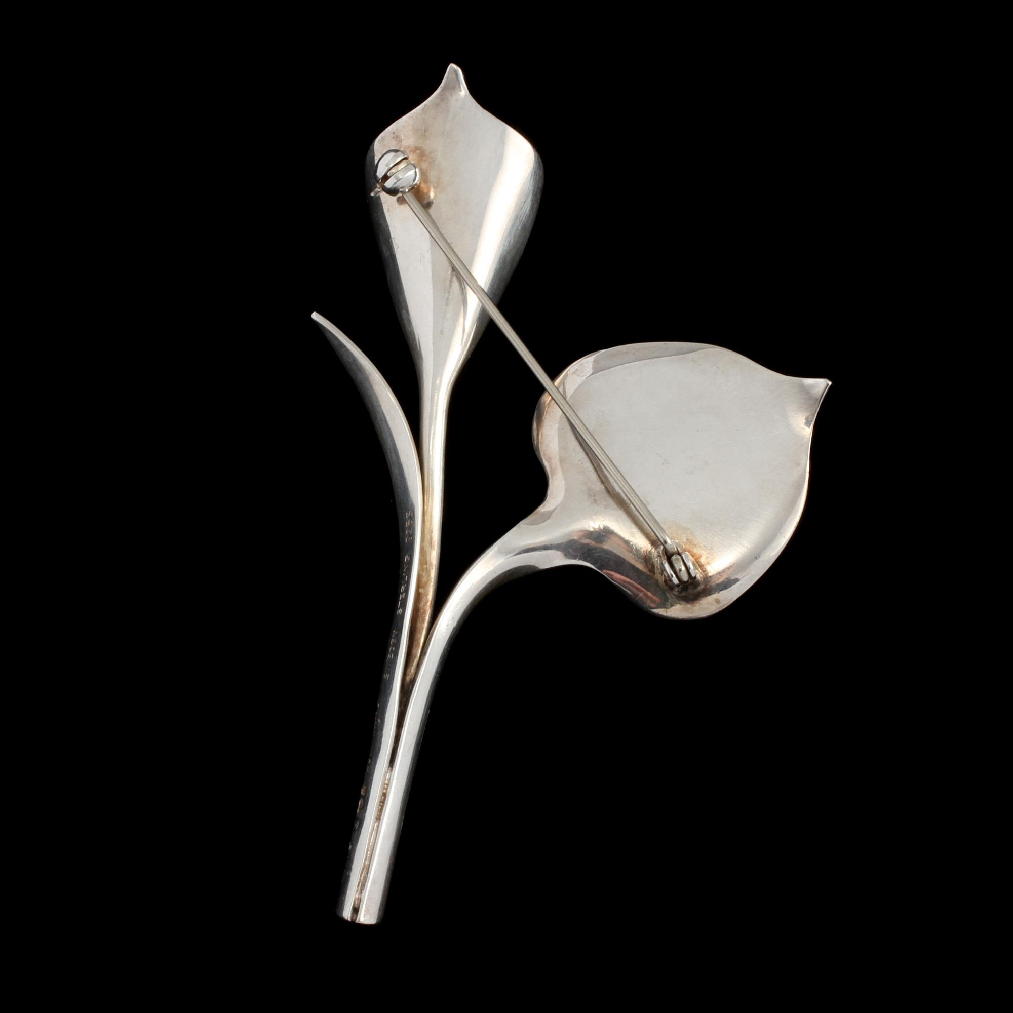 BROSCH, sterlingsilver, Gertrud Engel för A Michelsen, Stockholm, 1955. Vikt 17 g.