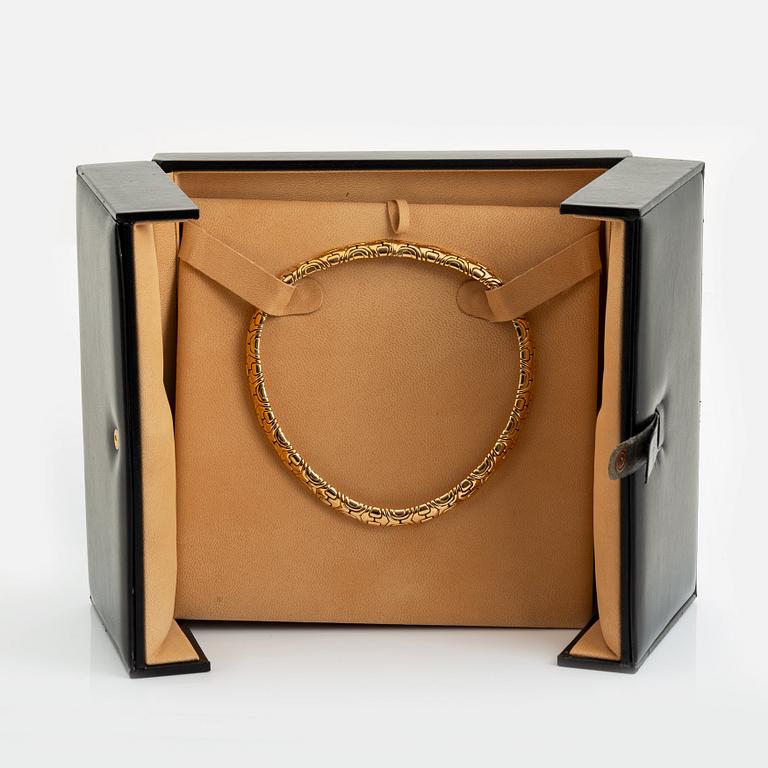 Bulgari collier 18K guld. BVLGARI 1884.